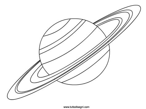 saturno disegno da colorare